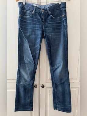 GAP Women's Real Straight Jeans in Dark Indigo Wash